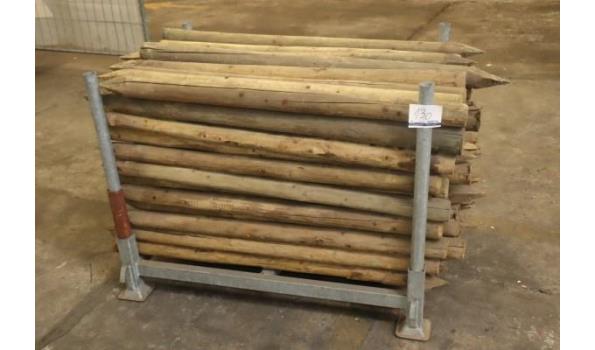 lot houten palen (zonder de bok)